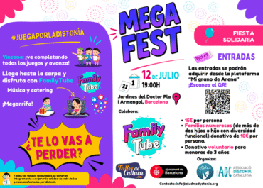 "Mega Fest". Fiesta solidaria a favor de la distonía