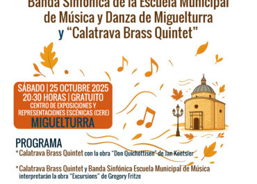 ¡Este sábado nos vemos en Miguelturra con música...y con ritmo solidario!